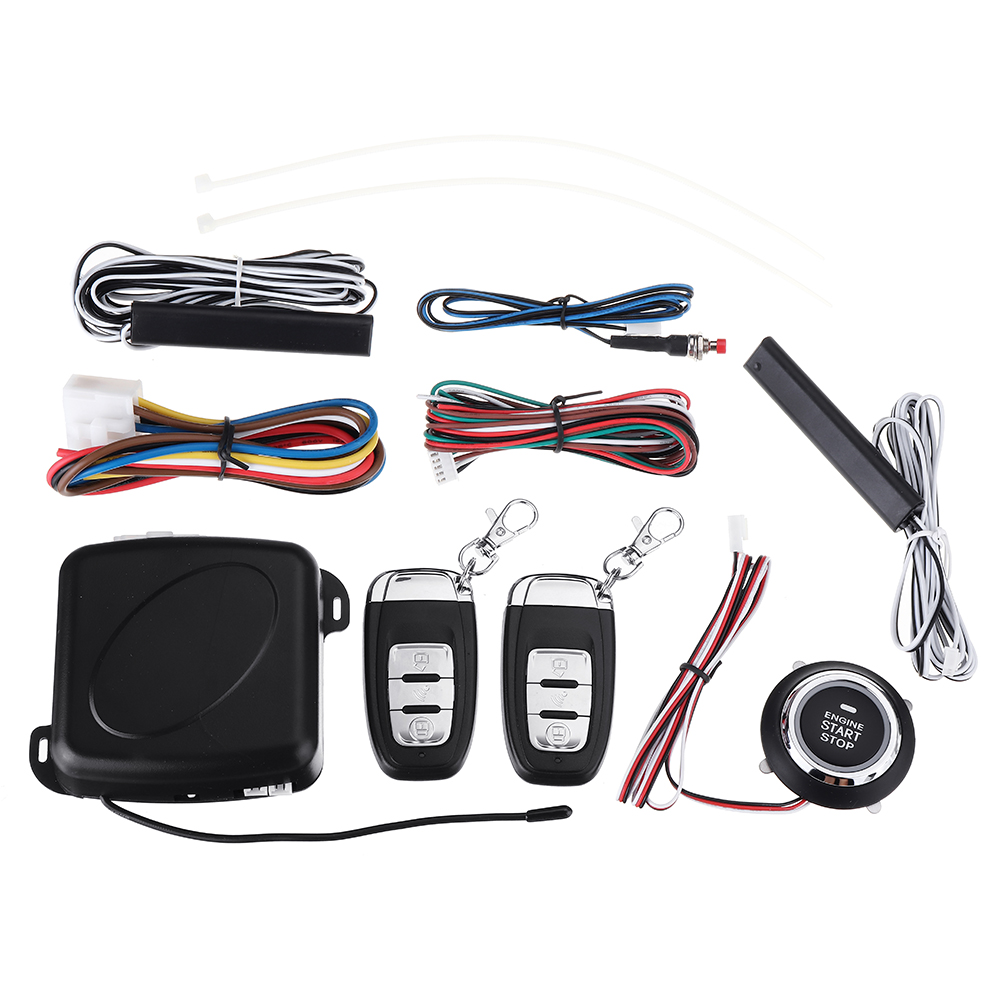 Alarma de coche entrada pasiva sin llave sistema de arranque/parada del motor bloqueo Central botón de arranque y parada de motor automotriz PKE SQ886