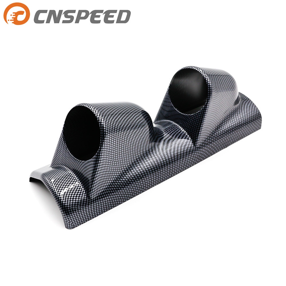 CNSPEED gauge pod 2"(52mm) Universal Carbon Fiber A Pillar Pod 2 Hole car Gauge Holder Pod left Driver Side YC100219