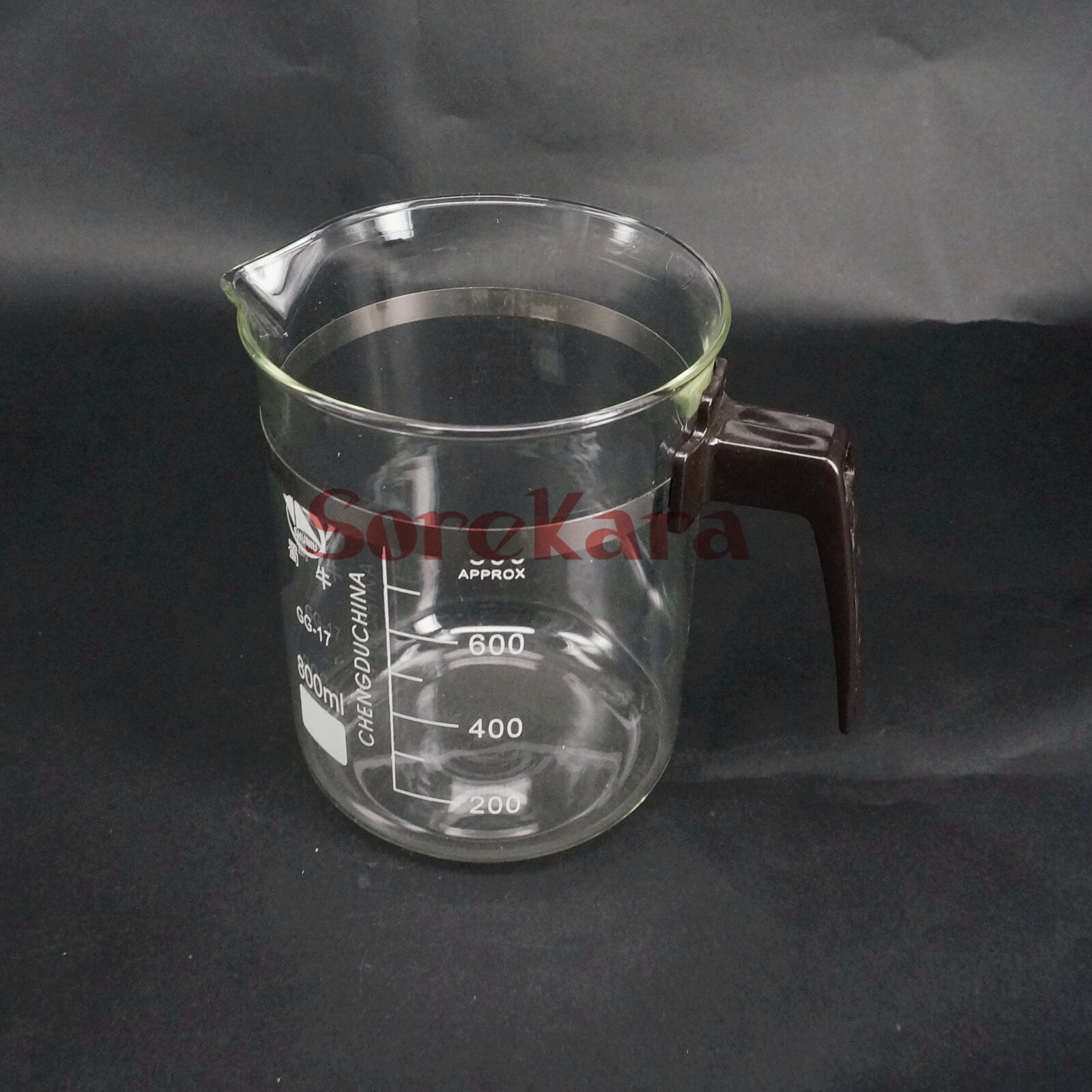 800ml Plastic handle Beaker Chemistry Laboratory Borosilicate Transparent Glass Beaker with spout