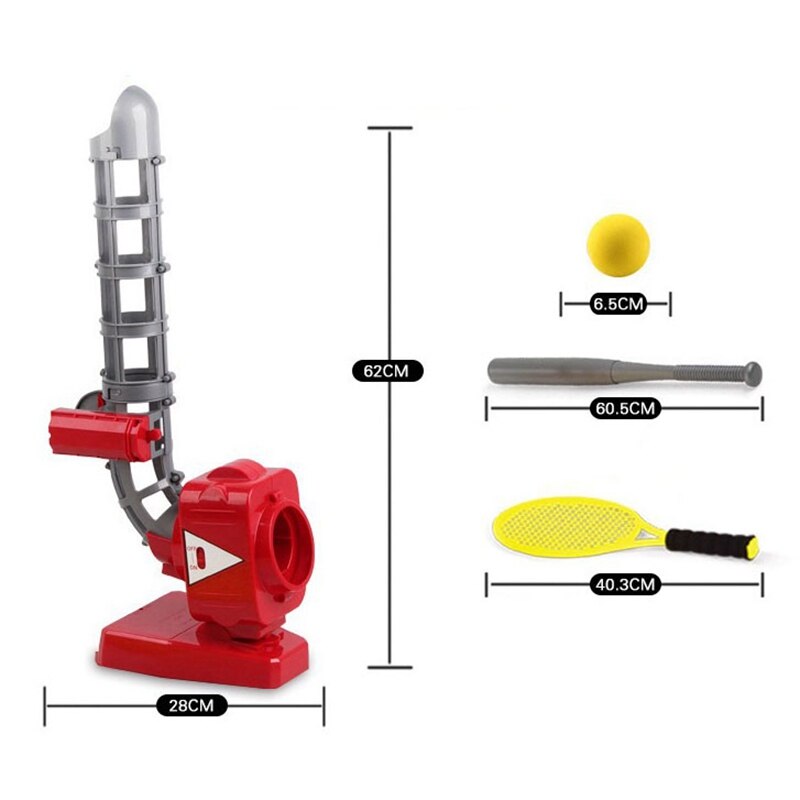 TOP! -sport Games Kinderen Baseball Pitching Machine (Jeugd) Elektronische Slow Pitching Speelgoed, jongens en Meisjes T-Bal en Softbal