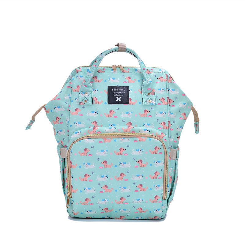 Baby Diaper Bag Mummy Wet Bag Backpack Large Capacity Black Purple Nappy Changing Bags Waterproof Stroller Bag For Baby Care: M