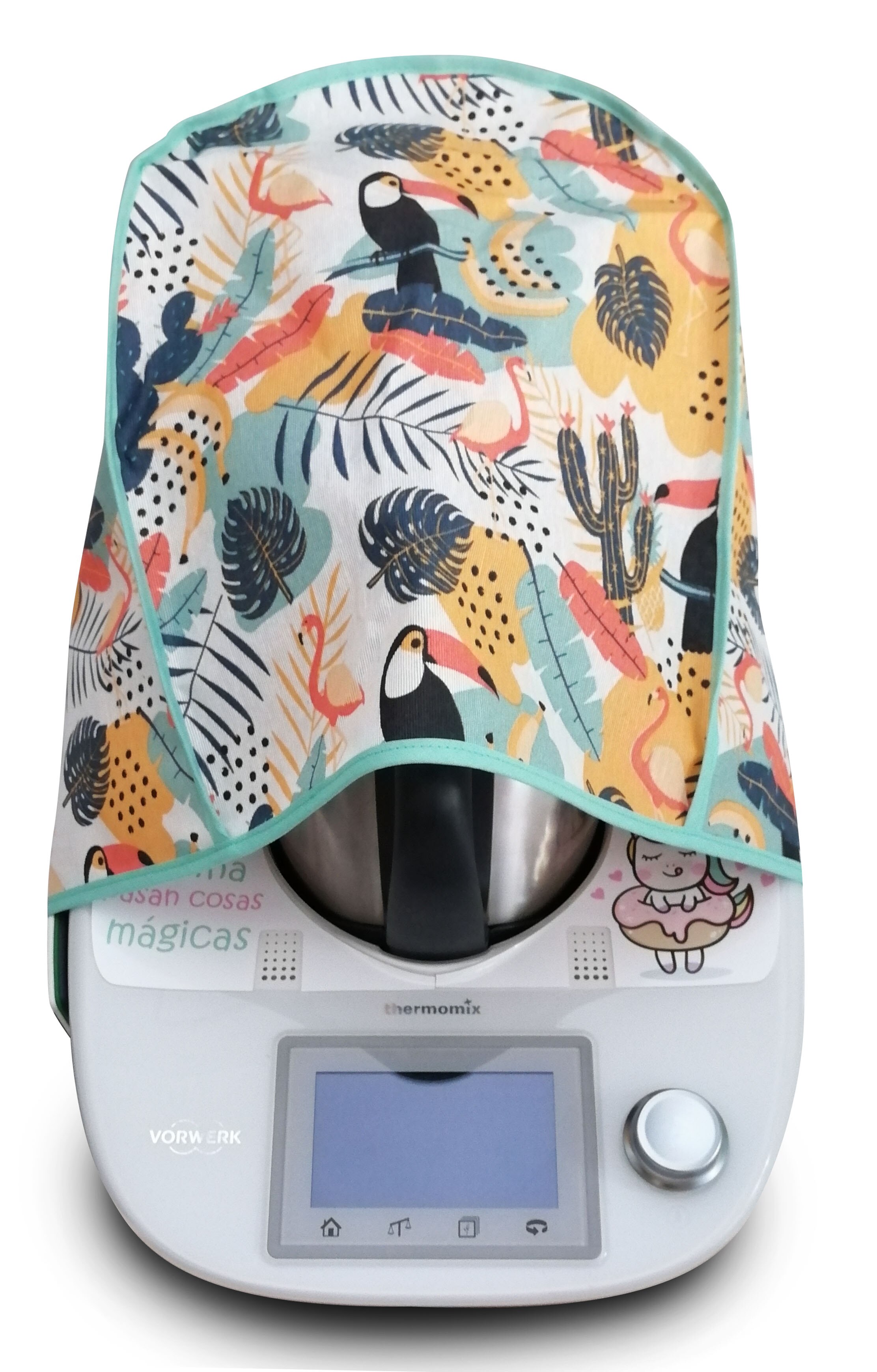 Housse de protection en tissu résistant aux taches pour THERMOMIX TM6 TM5 TM31 modèle cactus