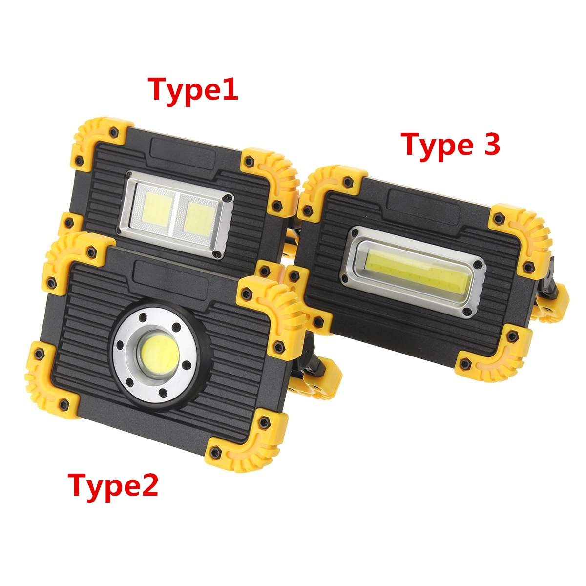 Foco reflector LED COB de 350W, recargable vía USB, foco de trabajo para exteriores, Camping, reflector Led portátil, batería recargable