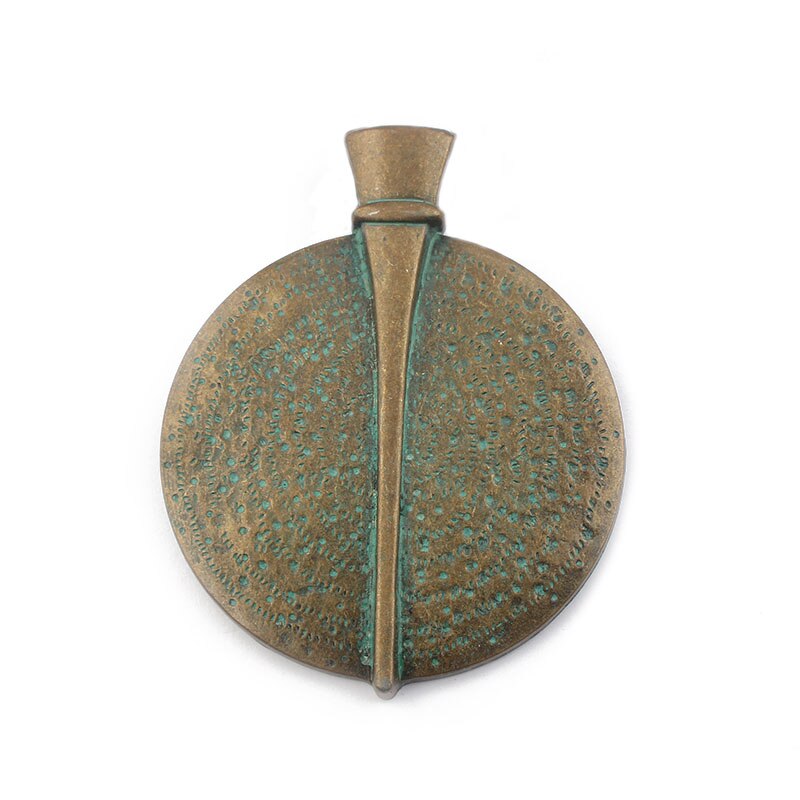 2 stk tibetansk sølv/bronze/verdig stor rund medaljon boho charms vedhæng til halskæde smykker gør fund 84 x 67mm: Antik ir