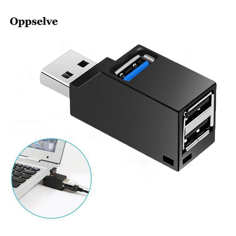Multi-usb-laddningshub-förlängare 2.0 strömförsörjd otg-adapter hubb 3 portar usb 3.0 mini-hubadapter för tablet pc notebook macbook pro