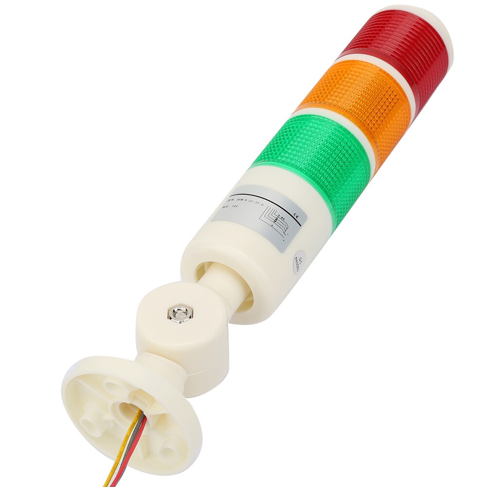 24V DC Industrial Warming Light 3-Layer LED Signal Tower Foldable Alarm Light for workshop construction site factory sentry box