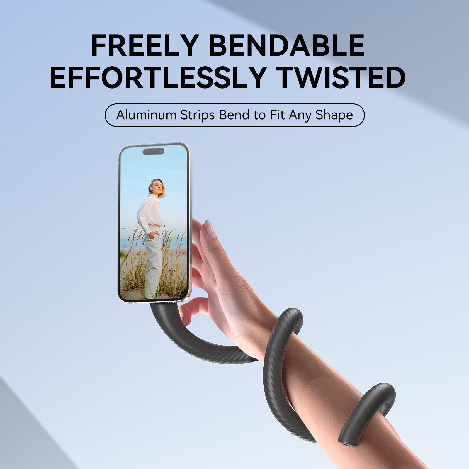 TELESIN Magnetische flexibele telefoonhouder Klem Statiefstandaard Stick Pole Bike Motorcycle Telefoonhouder Stand voor iPhone Android-telefoons