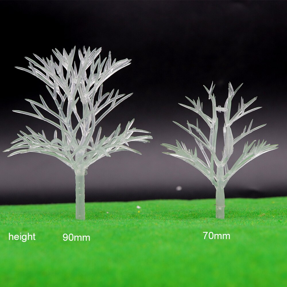 Plant Model Transparante Boom Speelgoed Kristal Boom Bouw Trein Scène Maken 50 Stuks Simulatie Zand Tafel Diorama Diy