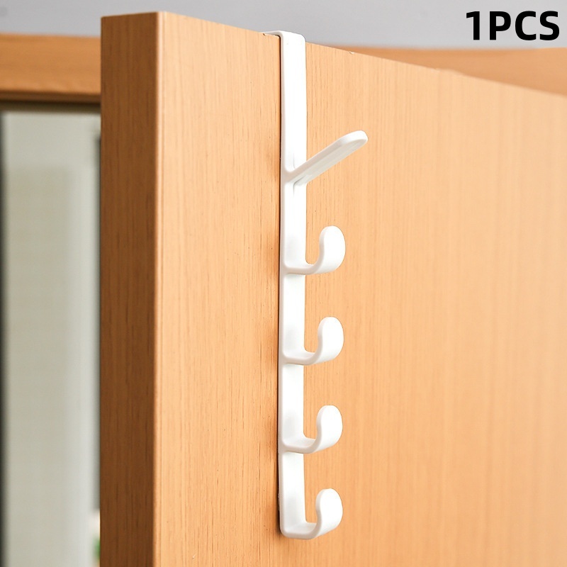 1/5/10 stuks achter de deur kapstok hanger achter de deur kast kledingkast slaapzaal deur haak opbergrek: YELLOW