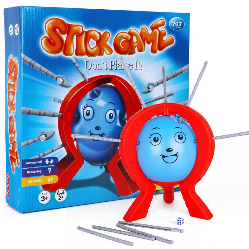Juego de globos en forma de globo para niños, juguete educativo para golpear el globo hasta que hace clic, pero no lo hace, novedad