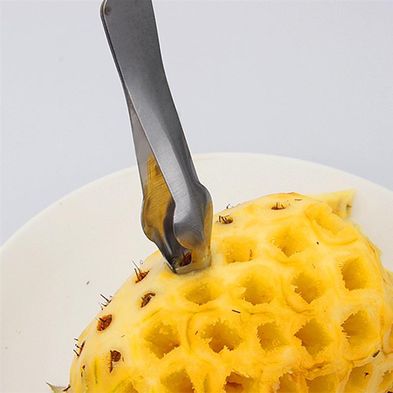 2 szt. Urządzenie robić usuwania nasion ananasa oko ze stali nierdzewnej obieraczka robić ananasa naczynie kuchenne narzędzia