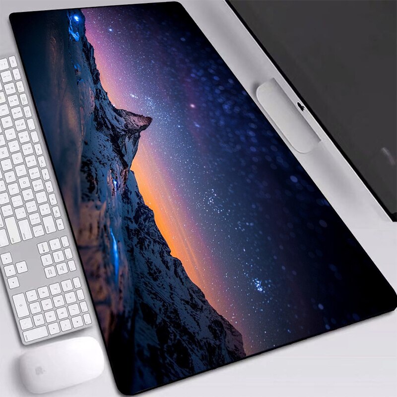 Espaço gaming mouse pad grande casa personalizado mousepad gamer escritório borracha natural xxl mouse tapete de teclado de mesa xxl mouse pads: 60x40 cm / green