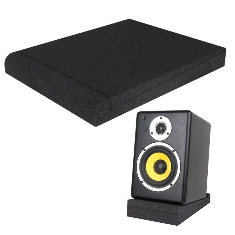 1Pair Monitor Speaker Isolation Pads Shock Proof High Density for Amplifiers Subwoofers Loudspeakers Shelf Speakers Portable Spe