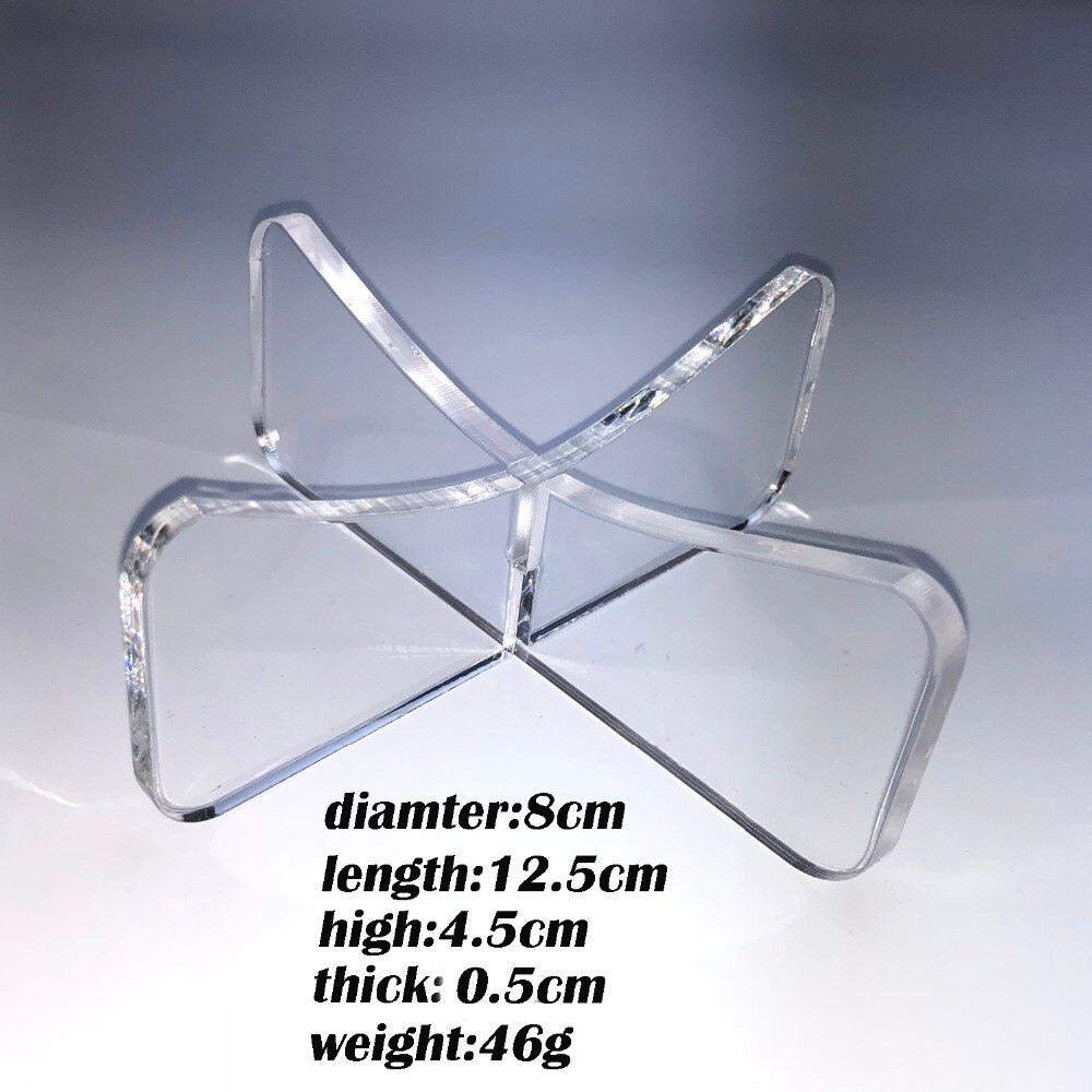 Soporte de exhibición para balón de acrílico transparente, Base de soporte para balón de fútbol, voleibol, baloncesto y Rugby, 12,5x5cm, 1 pieza