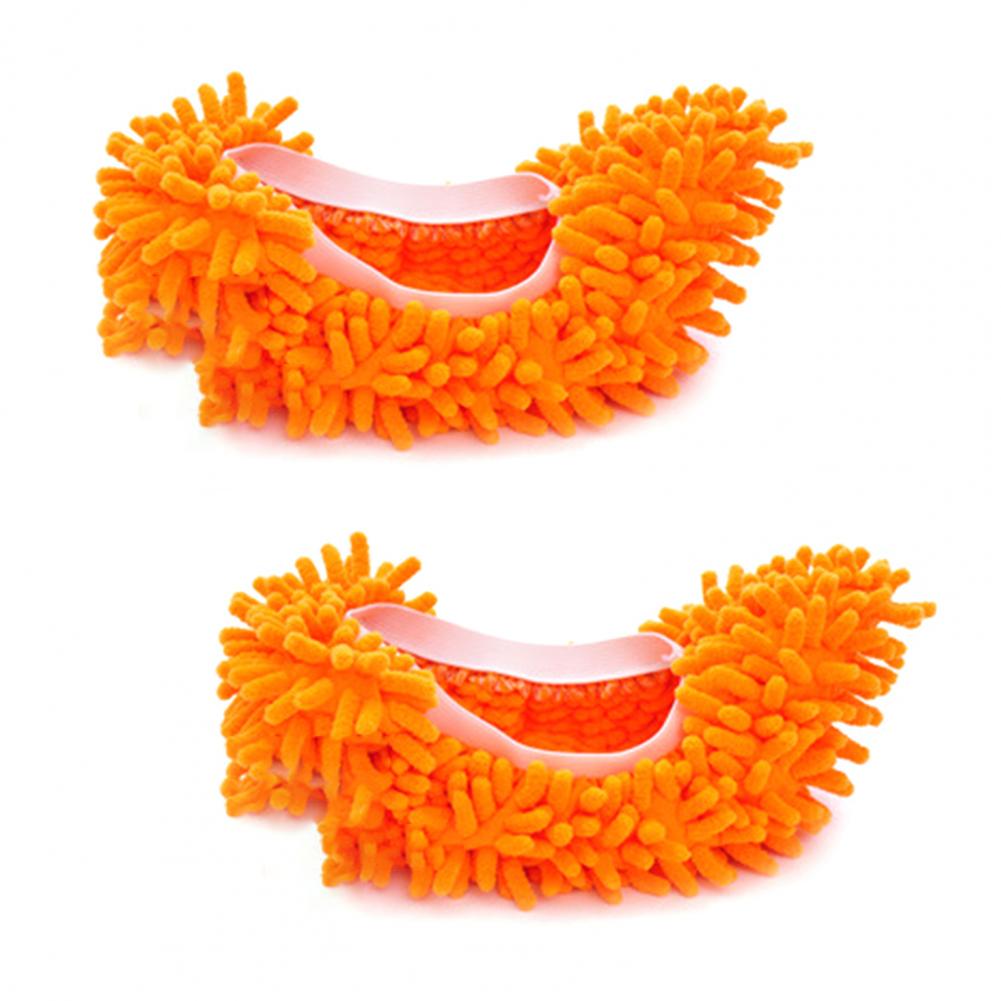 Shoes Cover Skin-friendly Dust Cleaning Soft Floor Mopping Cleaning Slipper for House Indoor Machine Washable Cloth Shoe Bag