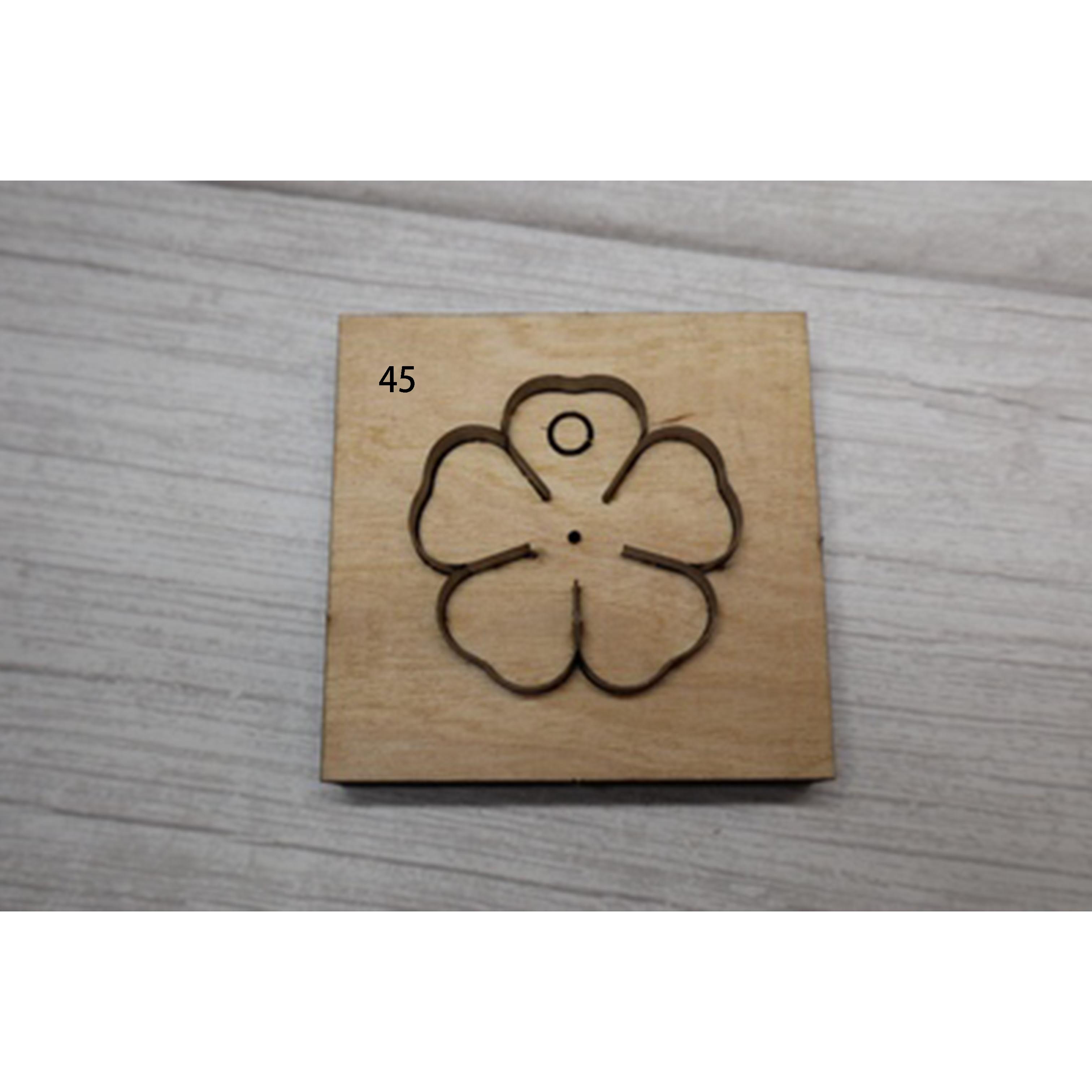 Japan Stahl Klinge Stahl Regel Stirbt schneiden für Leder Stichworte Geprägte Etikett Fünf Blütenblatt Blume Für Kleid Frauen Tasche Hand schlagen Werkzeug: runden sakura 45mm