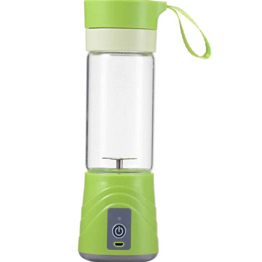 Licuadora portátil, exprimidor eléctrico de frutas, exprimidor de cítricos, vegetales, botella, exprimidor eléctrico de 3 colores: Azul cielo