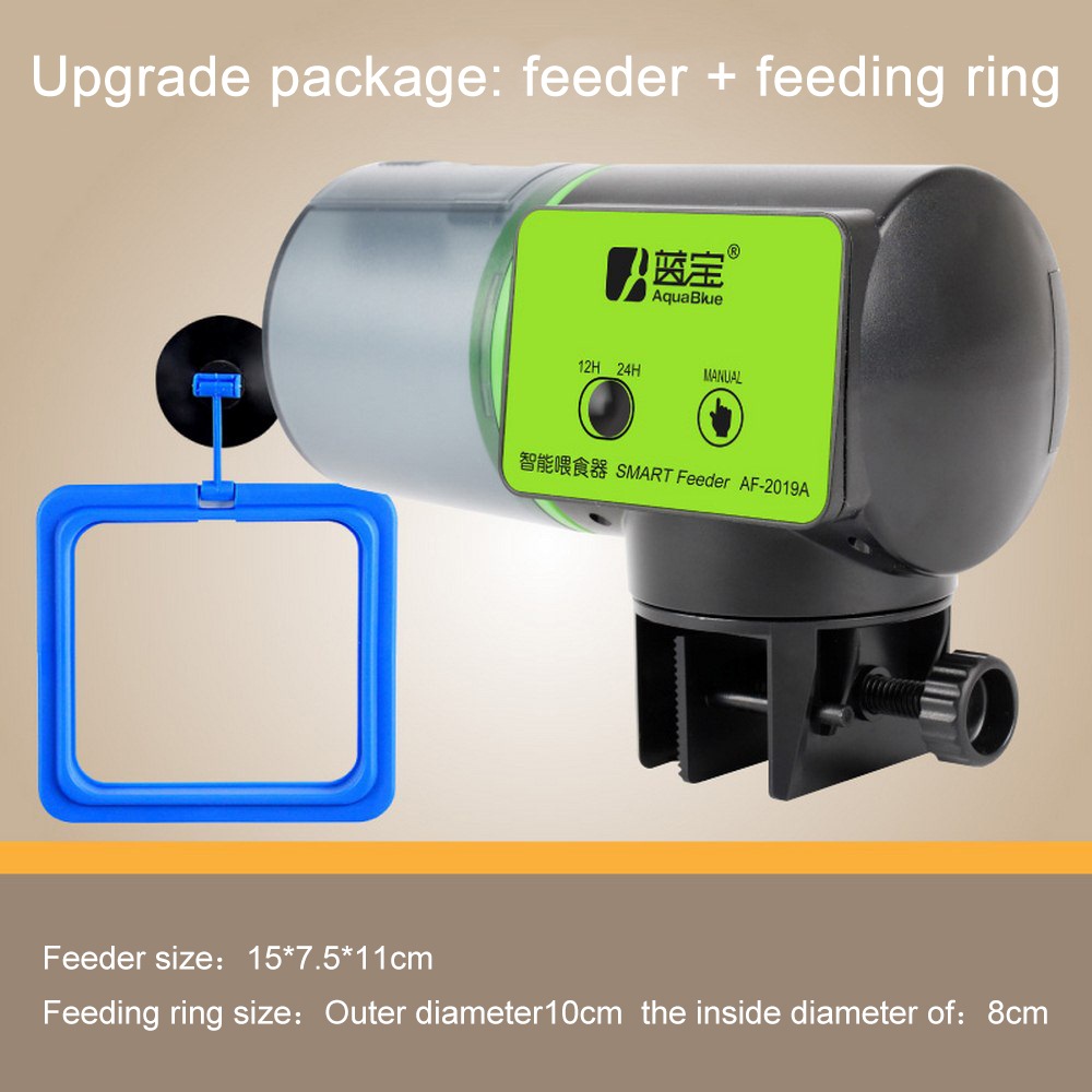 Automatic Fish Feeder Aquarium Digital Fish Tank Electrical Plastic Timer Feeder Food Feeding Portable Fish Feeder Tool: 03