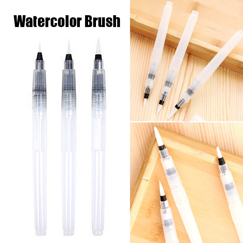 Rotuladores de acuarela para pintar, herramientas vibrantes para dibujar, pincel de acuarela, , suministros escolares de arte, crayón