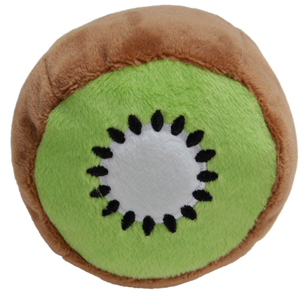 1 stuk knuffeldier, schattig cartoon hamburger, friet, hond, piepspeeltje, kitten, bijtspeeltje: Kiwi