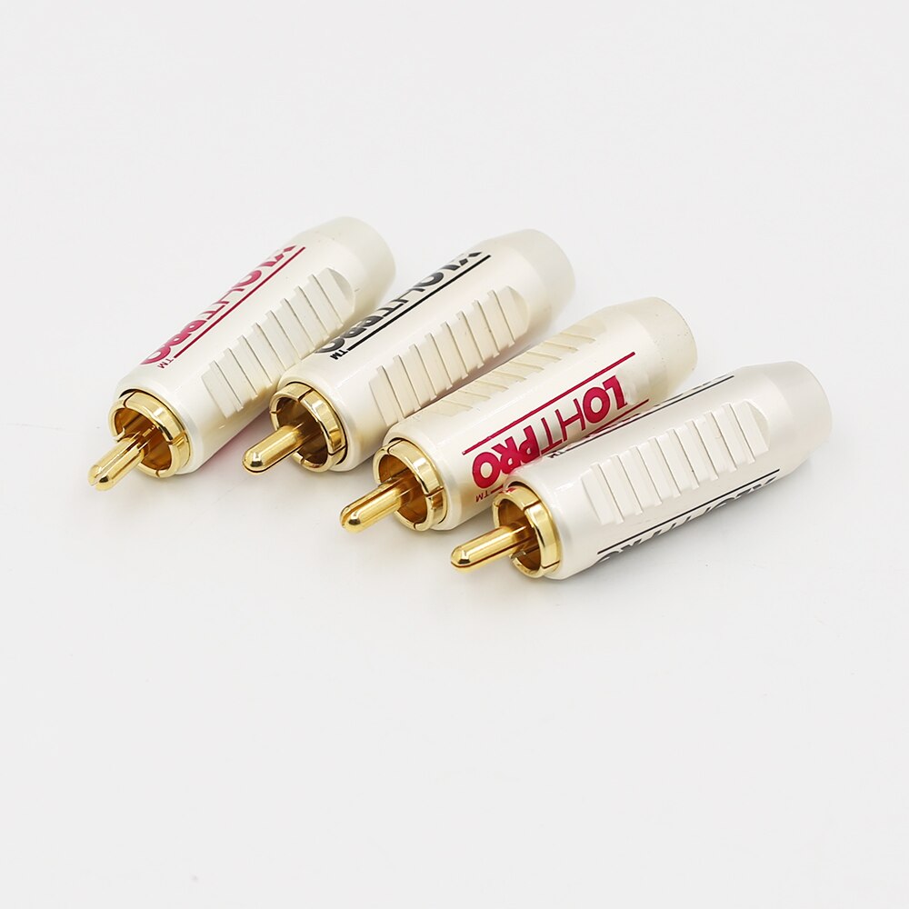 8Stck viel USA HIFI RCA Stecker Hallo-Ende Koaxial RCA Anschlüsse Audio- Signal Verdrahtung Terminal Stecker