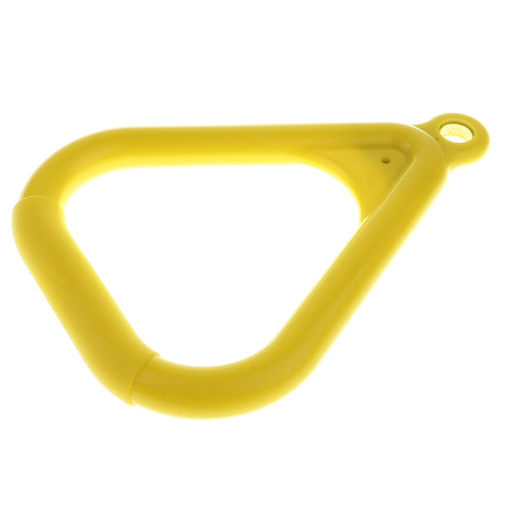 2pcs Swing Set Replacement Rings Trapeze Handles Parts, Kids Swingset Hanging Ring Jungle Gym Accessories - Yellow