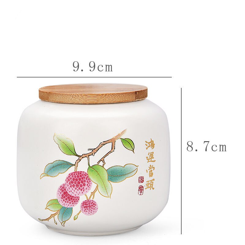24 kleuren chinese inkt stijl theedoos met deksel groene thee opslagblikken snoeppot kantoor thuis koffie container doos porselein: Hongyundangtou