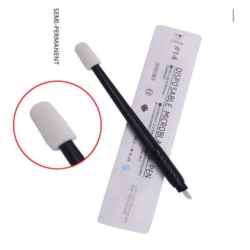 5 stuks microblading tattoo wenkbrauw oefenhuid wenkbrauw cosmetische permanente make-up wenkbrauw huid tatoeage benodigdheden geen inkt nodig: 10 stuks 14- pins pen
