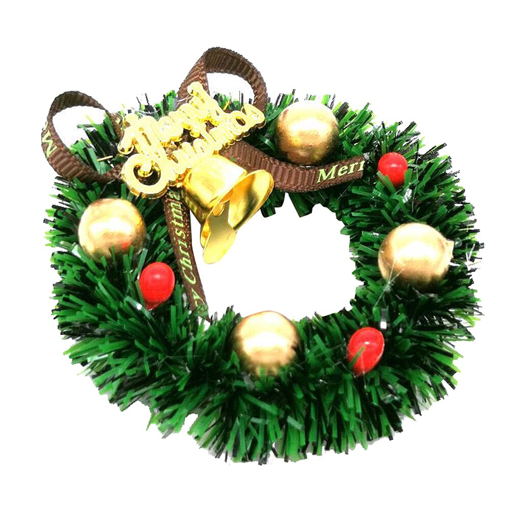 Doll House Decoration Accessories 1:12 1:6 Toy House Miniature Scene Model Christmas Wreath Garland Pretend Toys