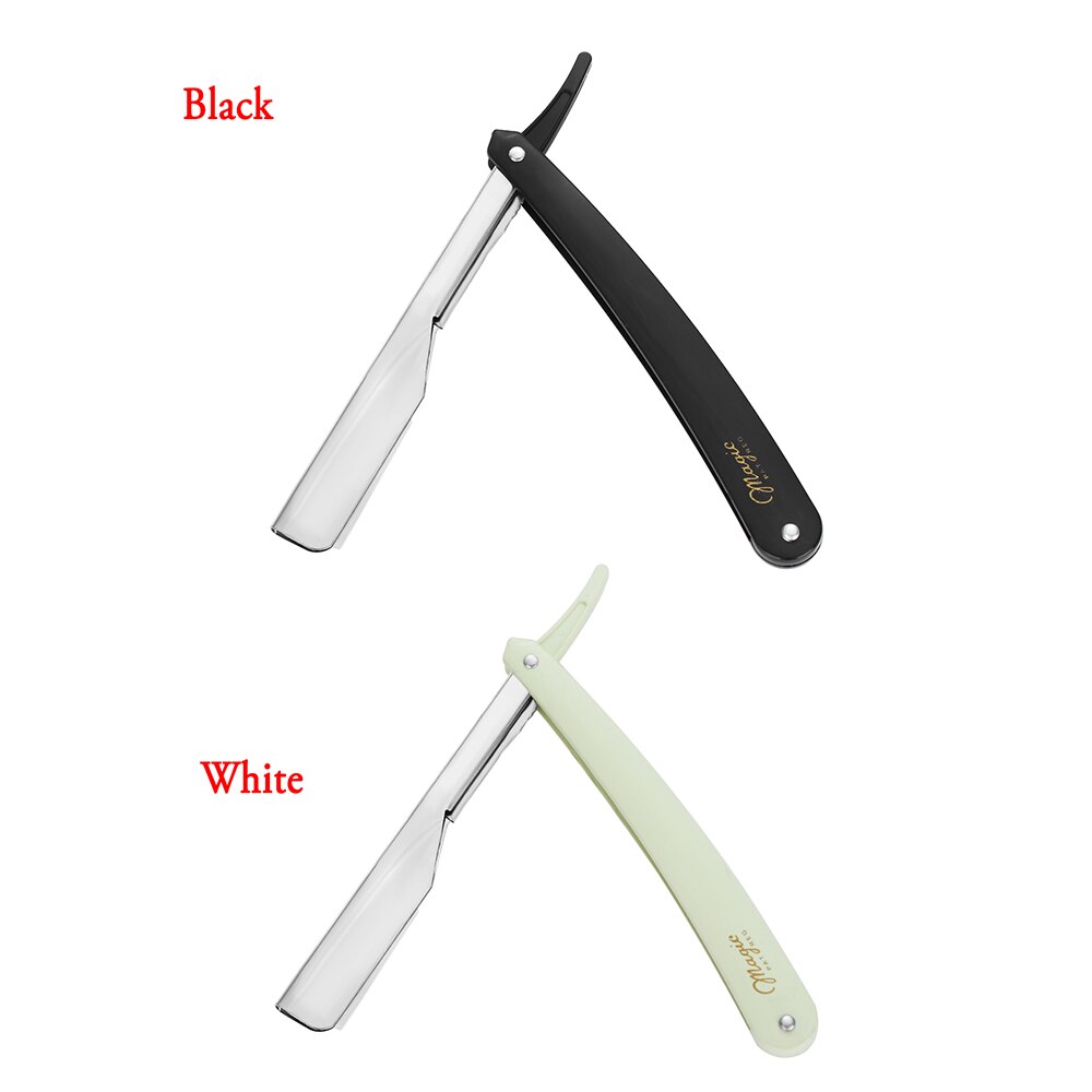 1PC Manual Shaver Stainless Steel Straight Edge Sharp Barber Razor Folding Shaving Beard Cutter With Blade Beard Cleaning Tool