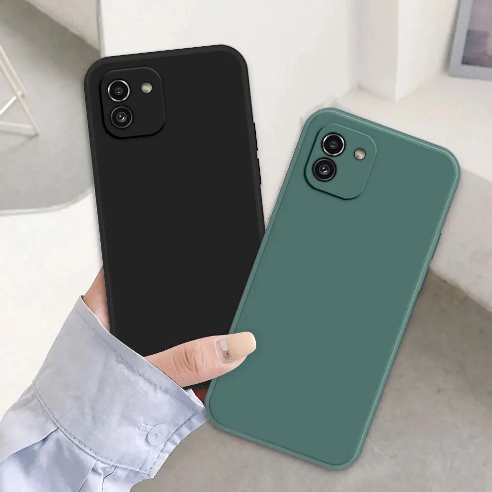 Pour Samsung A03 étui antichoc pour Samsung Galaxy A03 Core coques de téléphone bonbons Silicone couverture arrière souple pour Samsung A03S Fundas