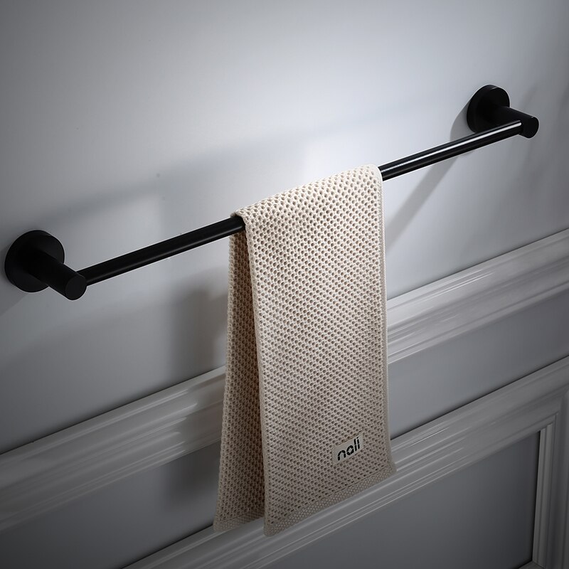 Handdoekhouder, handdoekrek, handdoekrek, handdoekstang 40/50/60 cm wandgemonteerde roestvrijstalen badkameraccessoires handdoekrek