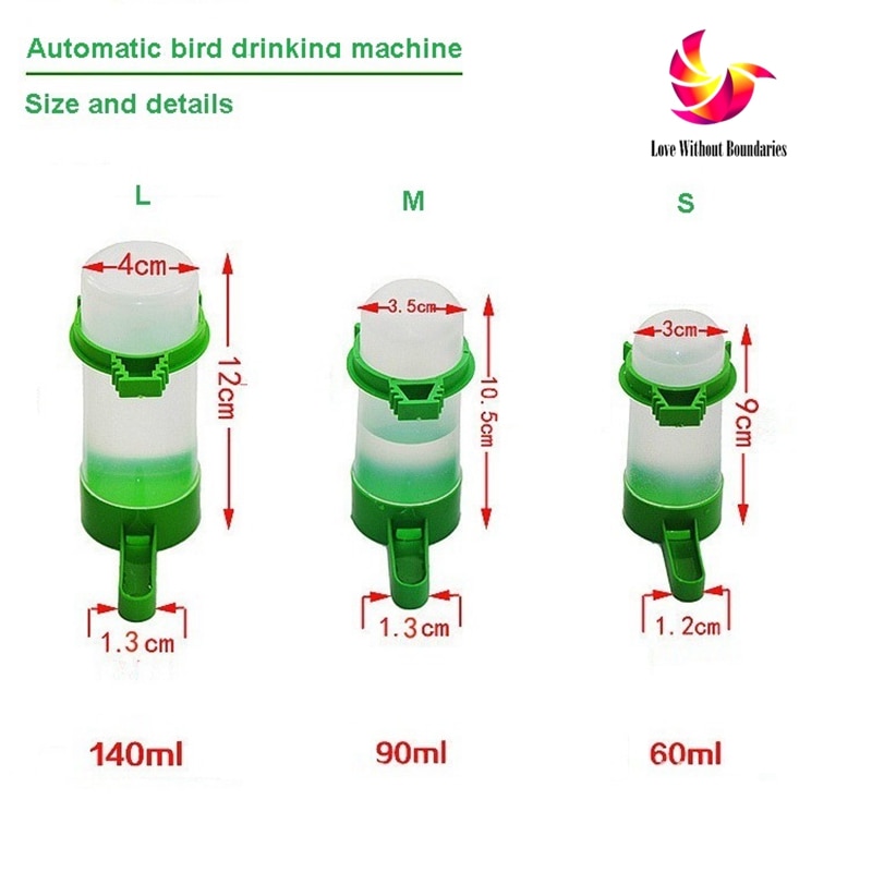 Automatische Vogel Drinken Machine, Kip Papegaai, Duif Water Drinken L M S Type