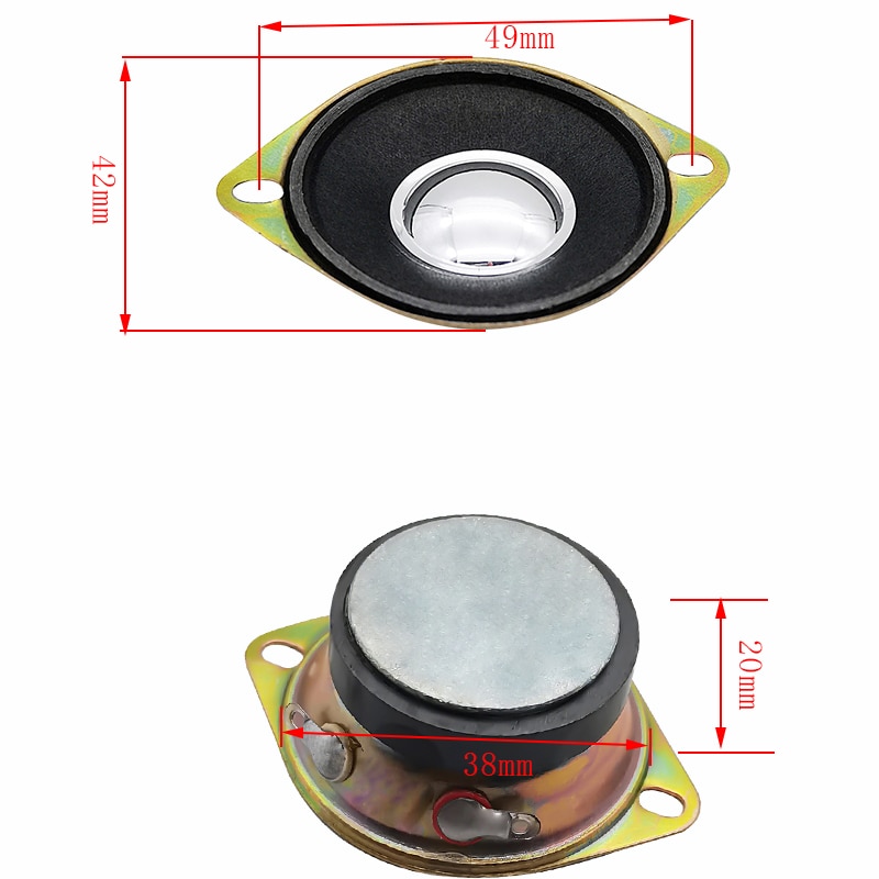 1.5 Inch Tweeter Luidsprekers 4Ohm 5W Treble Draagbare Luidsprekers Car Audio Tweeter Luidspreker Audio Versterker Diy 2Pcs