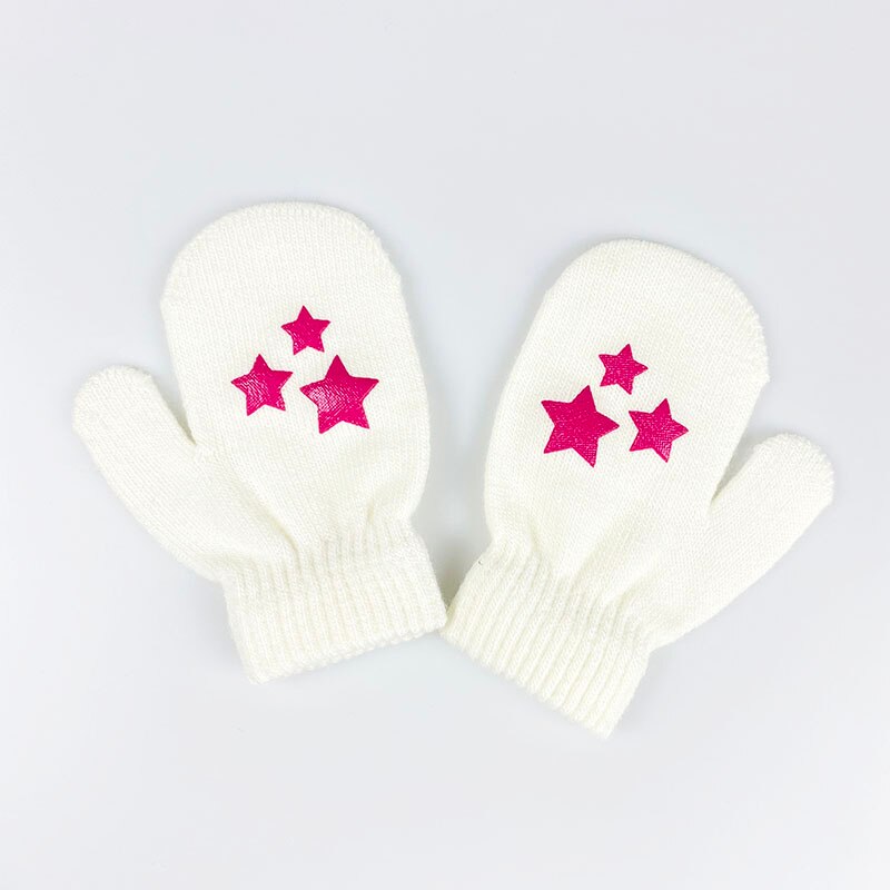 Guanti per bambini adorabili stampati guanti magici lavorati a maglia caldi