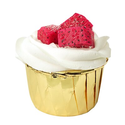 Simulatie fruit cake Realistische taart etalage model display Simulatie cup cake Aardbeientaart: Mintgroen