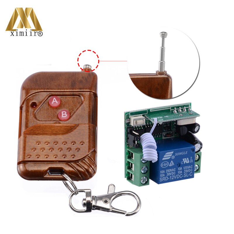 1pcs DC 12V Wireless Relay Remote Control Switch Receiver Transmitter Kits Relay Switches For Access Control System
