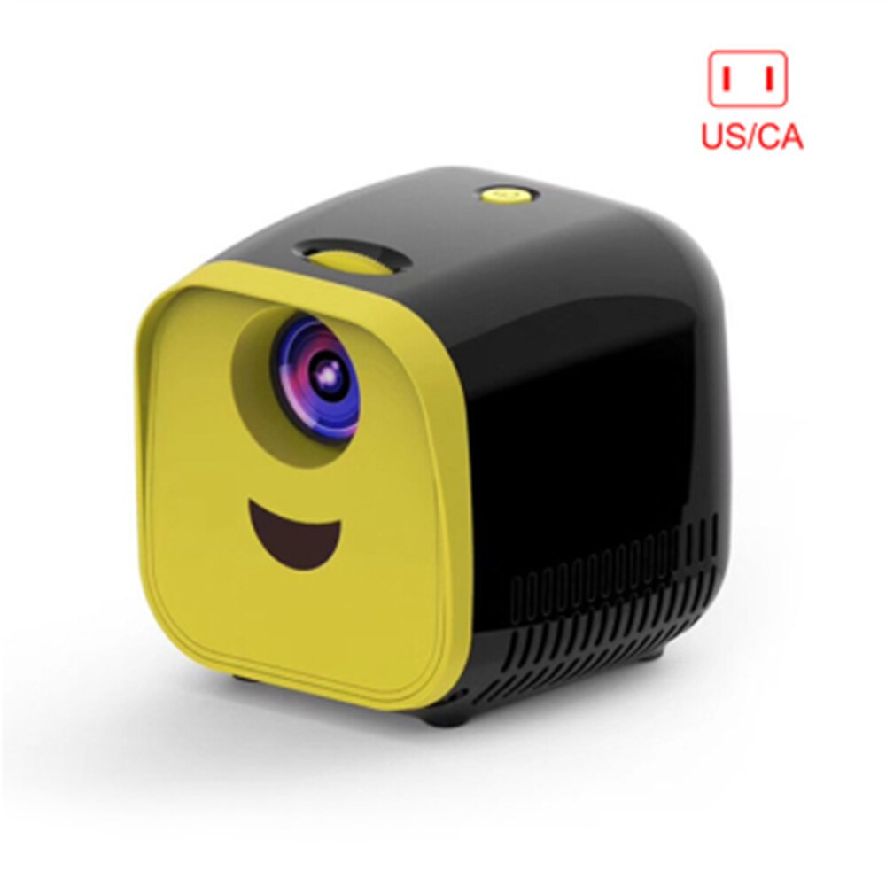 Tiny Draagbare L1 Projector Ondersteunt 1080P Full Hd Movie Afspelen 1000 Lumens Home Entertainment Theater Thuis Draagbare: Black US Plug