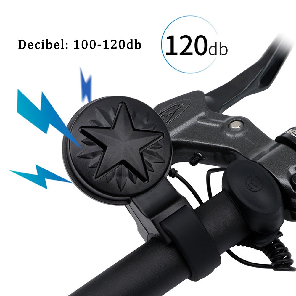 Meroca cykel elhorn elklocka usb laddningar horn elbil horn cykel cykling styre klocka cykeltillbehör