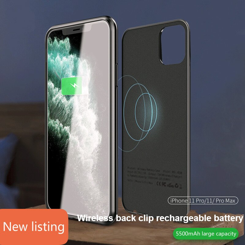 5000/5500mAh Battery Charger Case Power bank For iPhone 11 11Pro 11ProMAX Plus Soft Charging Phone Cover Case