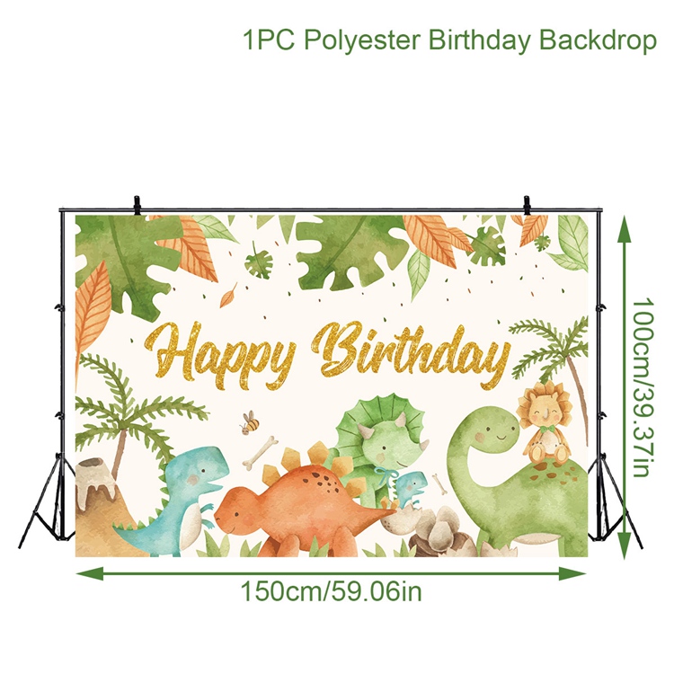 Jednorazowa zastawa stołowa z dinozaurem Rzek Dinozaur Dekoracja urodzinowa Dzieci Chłopiec Baby Shower Dżungla Safari Urodziny Supplies: zgniły zielony