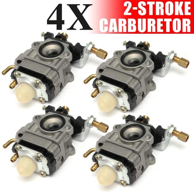 1/2/4Pcs 43cc 47cc 49cc 50cc Strimmer Carburetor 10mm Carb w/ Gasket For SRM 260S 261S 261SB PPT PAS 260 261 BC4401DW Trimmer: 4pc