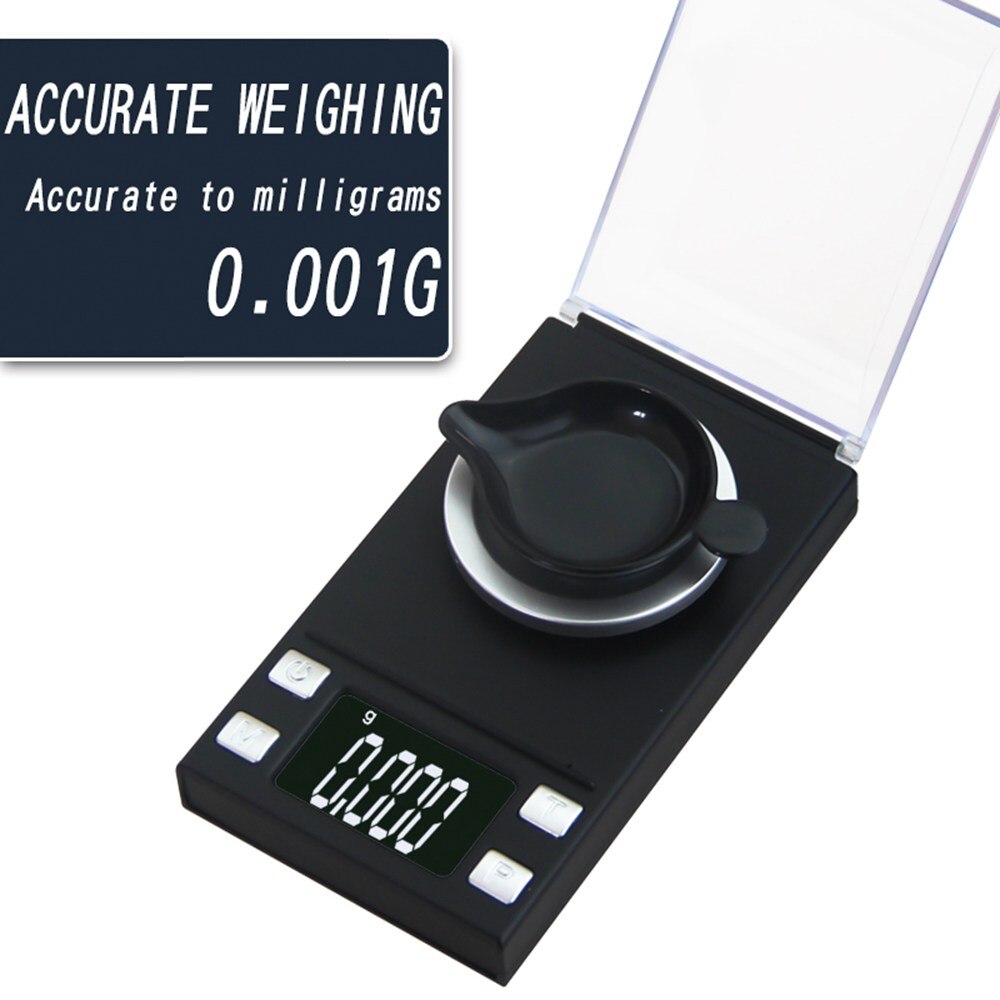 0.001g Mini High Precision Digital Laboratory Balance Weight Scale Jewelry Gold Electronic Portable Weighing Tools