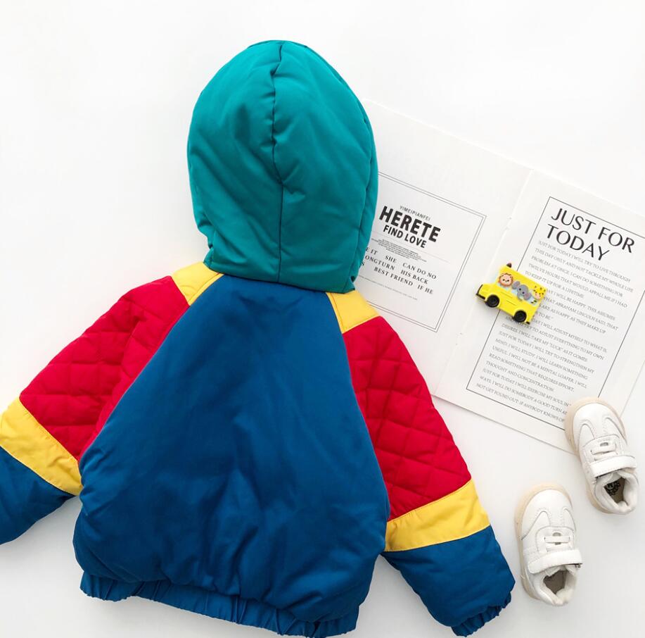 Boys Winter Jackets For Toddlers Car Cotton Fleece Thicker Hooded Cartoon Outfits Windbreaker