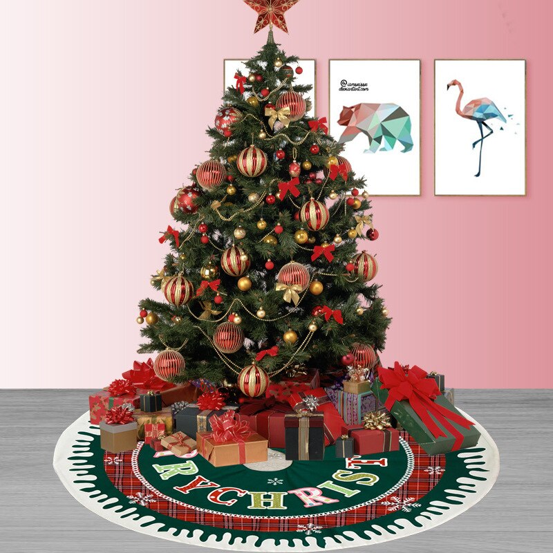 1Pcs Rode Kerstboom Jurk Jaar Woondecoratie Ronde Vicedeal