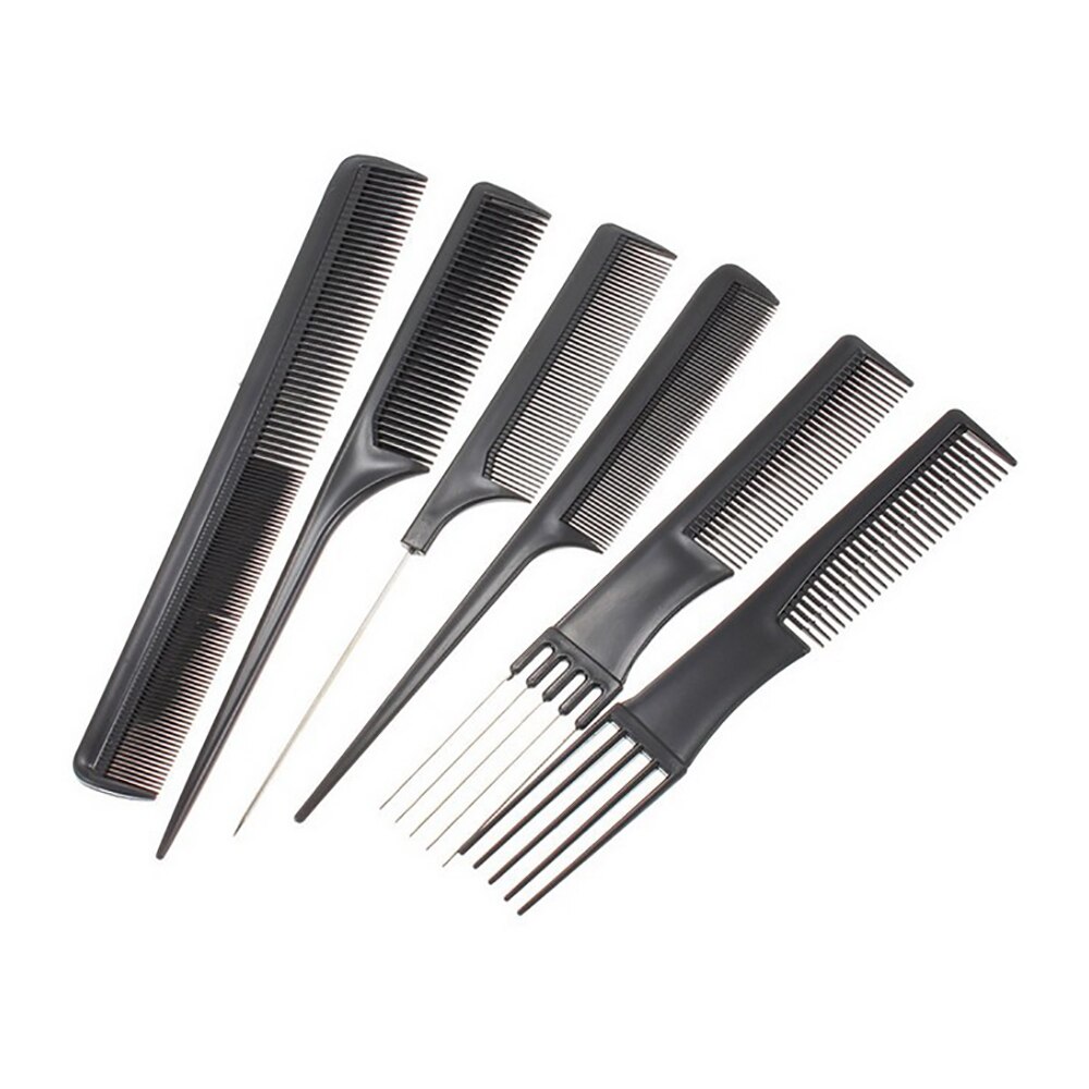 10 pcs Hairdressing Comb Black Hair Combs 10 Piece Special Hair Combs For Barber Training Barber Shop Hair Styling Comb