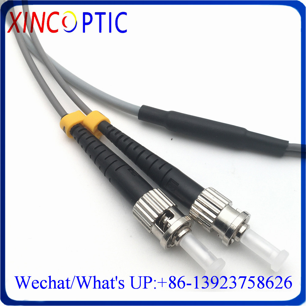 1/2/5/10/15/20M MM OM2 50/125 3.0mm Duplex ST-MTRJ Twin Armored MTRJ to STUPC Multimode Fiber Optic Patch Cord Cable Connector