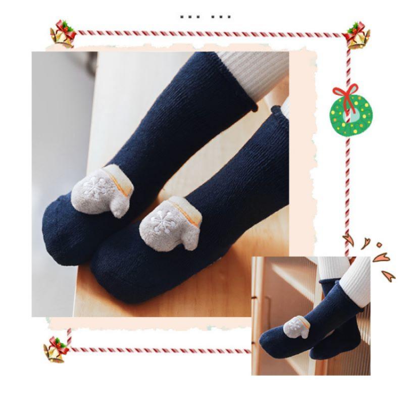 Katoen Floor Sokken Siliconen Antislip Warme Herfst En Winter Baby Baby Jongens Meisjes Voor Kinderen Badstof Kerst accessoires