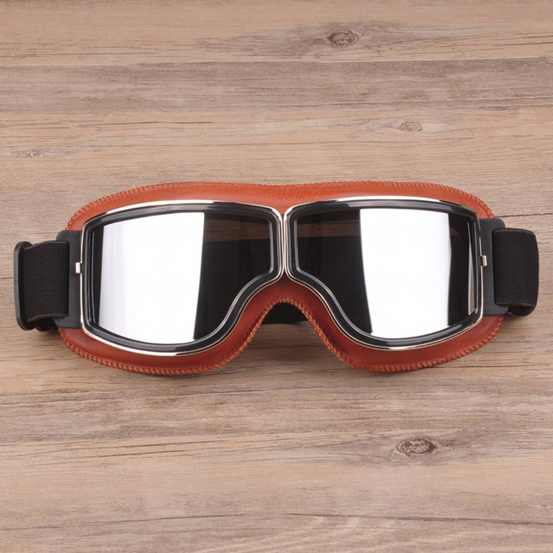 Lunettes de protection Anti-vent, Anti-sable, pour moto, sécurité dans le désert, anti-éclaboussures ultraviolettes: brown mirror