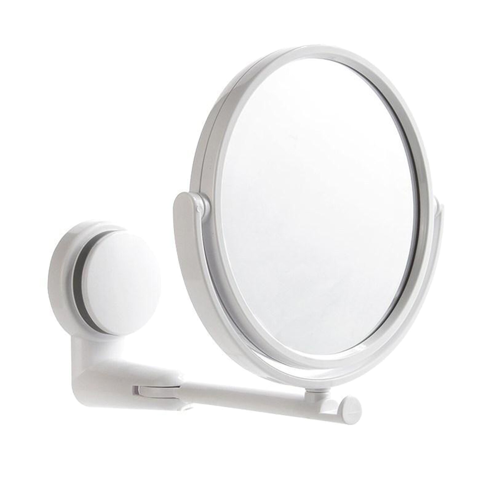 Wall Mount Makeup Mirror 6-Inch One/Two-Sided Extendable Bathroom Vanity Extend Mirror: One-Way